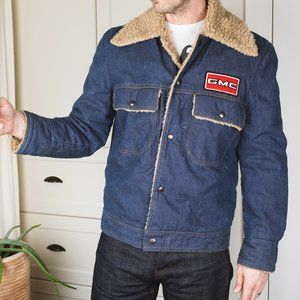 Vintage Denim Sherpa Jacket